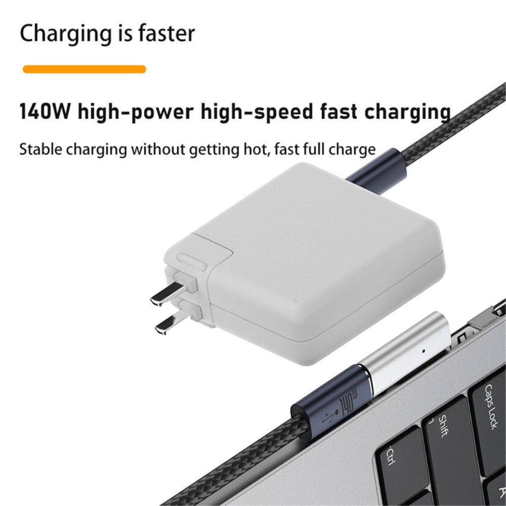  Macbook 140W Adapter MagSafe 3 till USB-C Snabbladdning - Teknikhallen.se