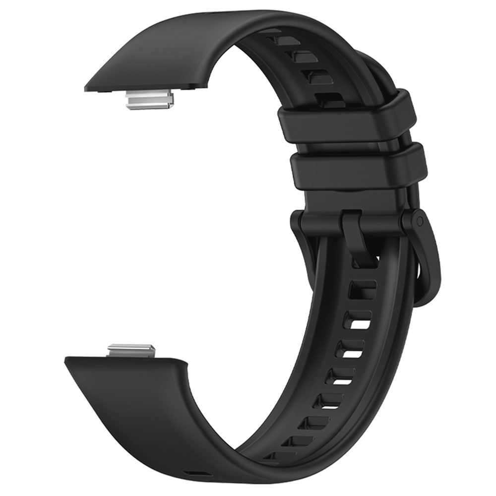  Huawei Watch Fit 3 Klockarmband Silikon Svart - Teknikhallen.se