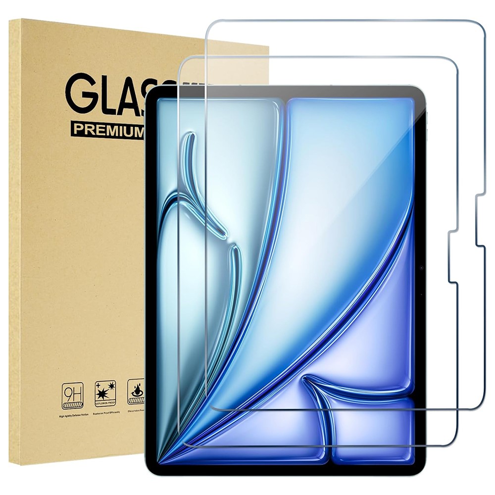  iPad Air 13 2024 2-PACK Skärmskydd Härdat Glas - Teknikhallen.se