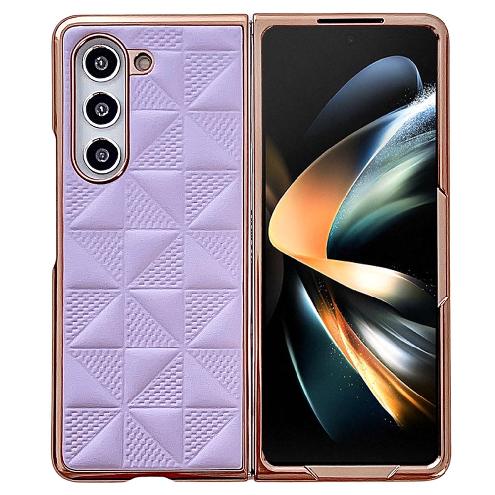  Galaxy Z Fold 6 Skal Lder Lila - Teknikhallen.se