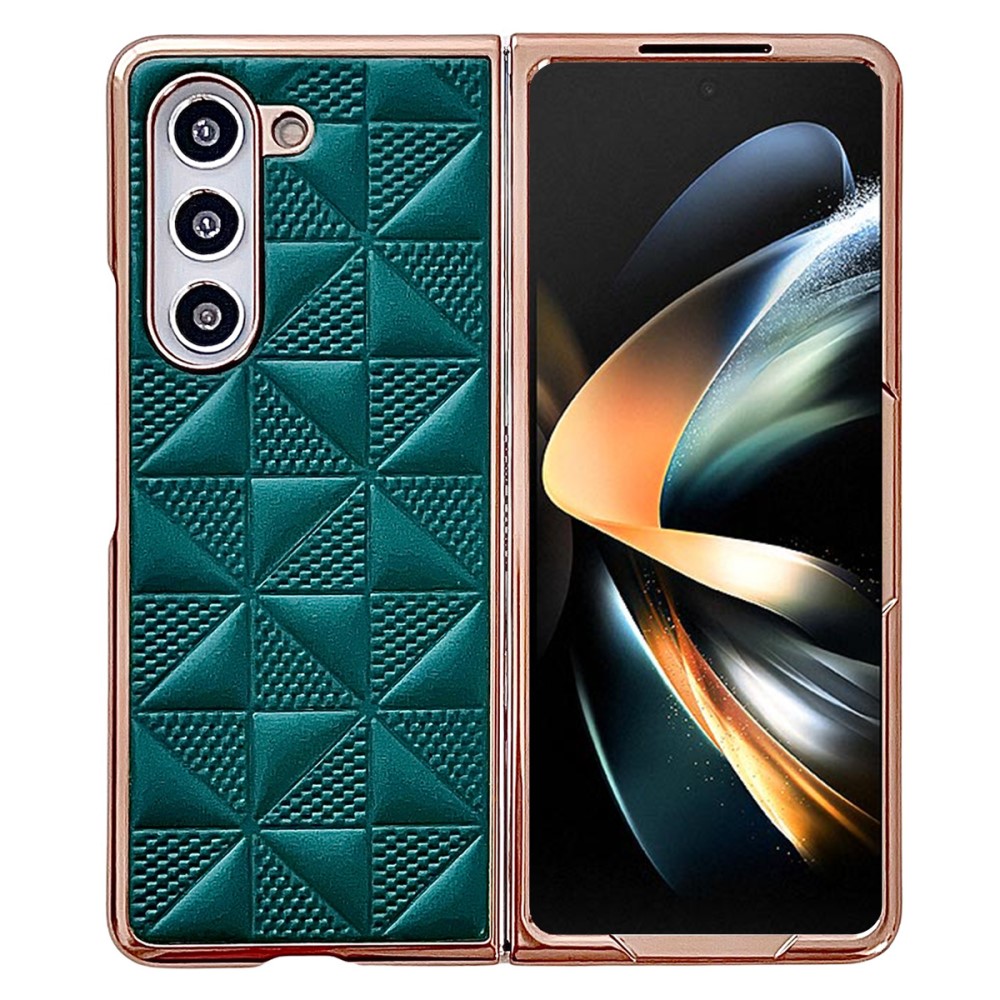  Galaxy Z Fold 6 Skal Lder Mrk Grn - Teknikhallen.se