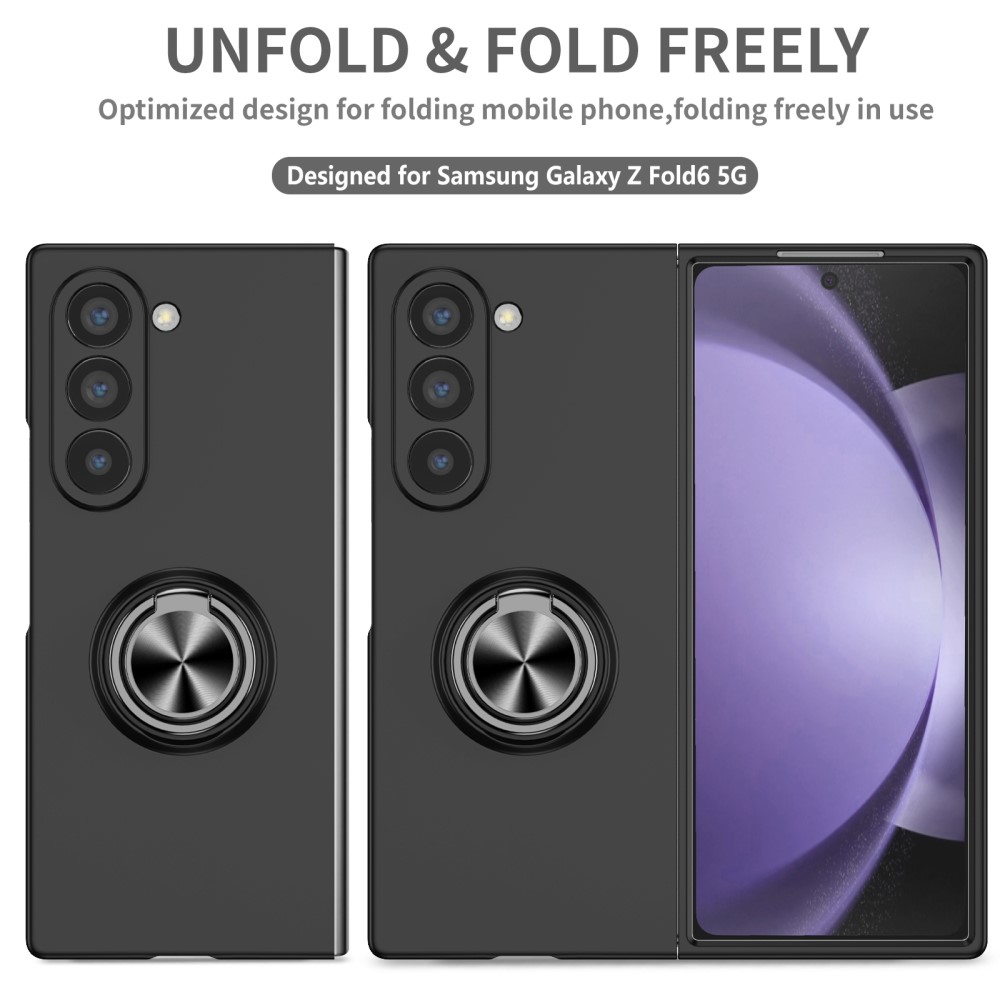  Galaxy Z Fold 6 Ringskal Kickstand Svart - Teknikhallen.se