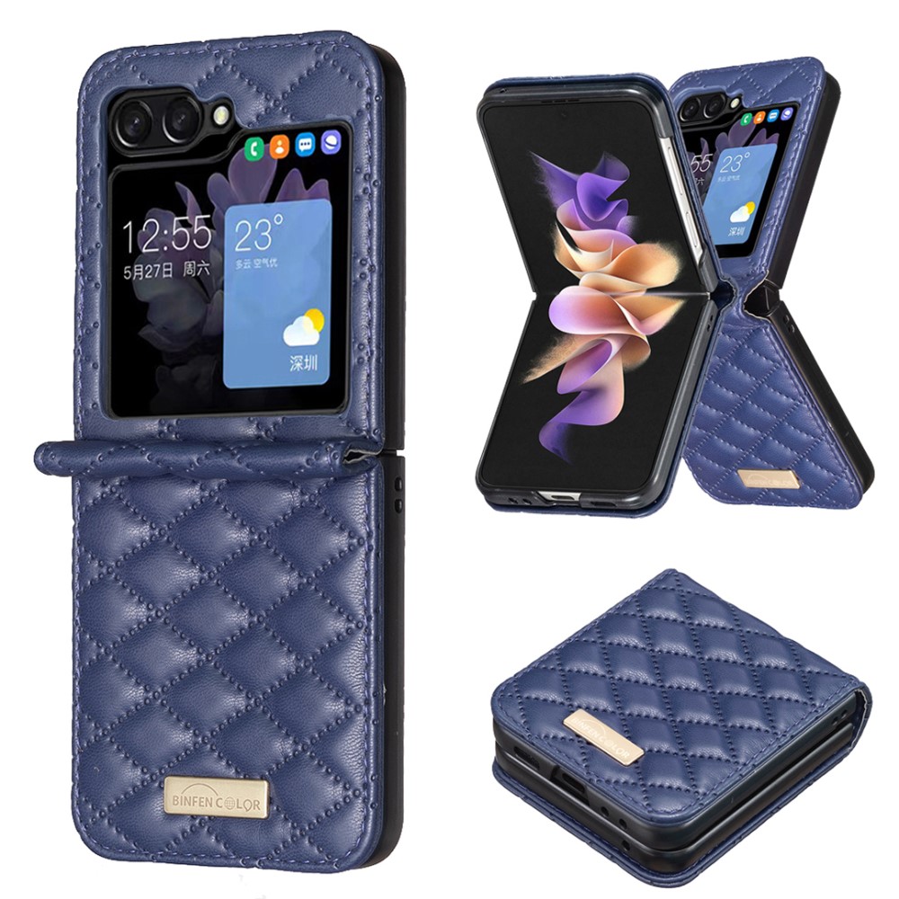  Galaxy Z Flip 6 Skal Diamond Textur Bl - Teknikhallen.se