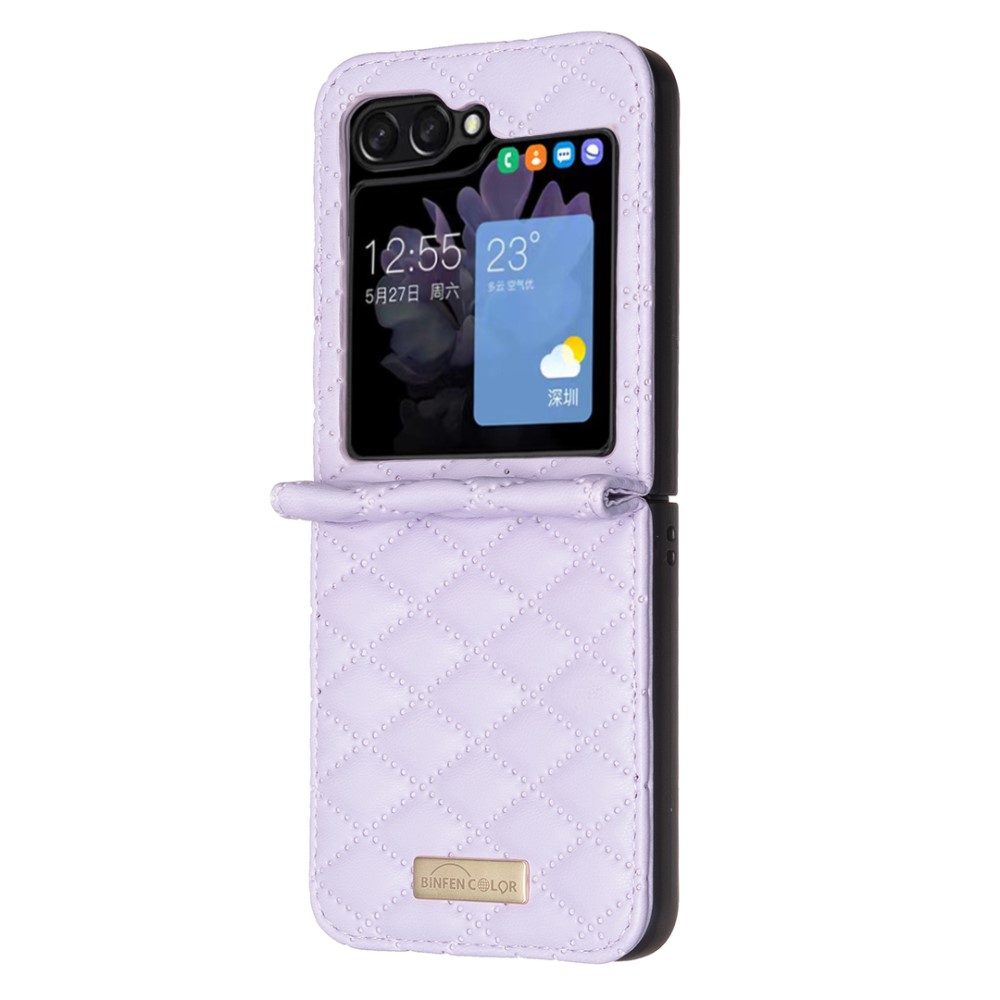  Galaxy Z Flip 6 Skal Diamond Textur Lila - Teknikhallen.se