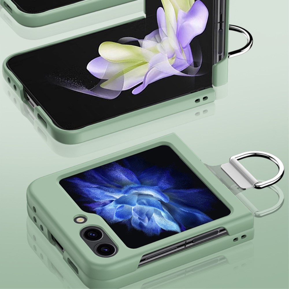  Galaxy Z Flip 6 Skal Skin Touch Ringhllare Grn - Teknikhallen.se