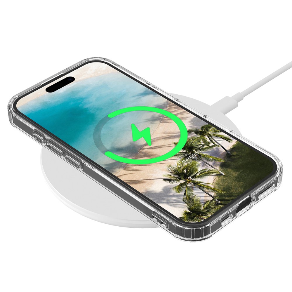  iPhone 16 Skal MagSafe Akryl/TPU Transparent - Teknikhallen.se