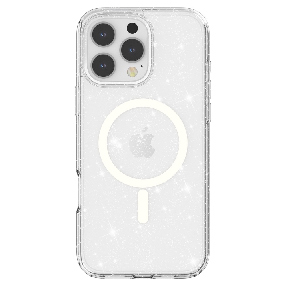  iPhone 16 Pro Skal MagSafe Glitter Transparent - Teknikhallen.se