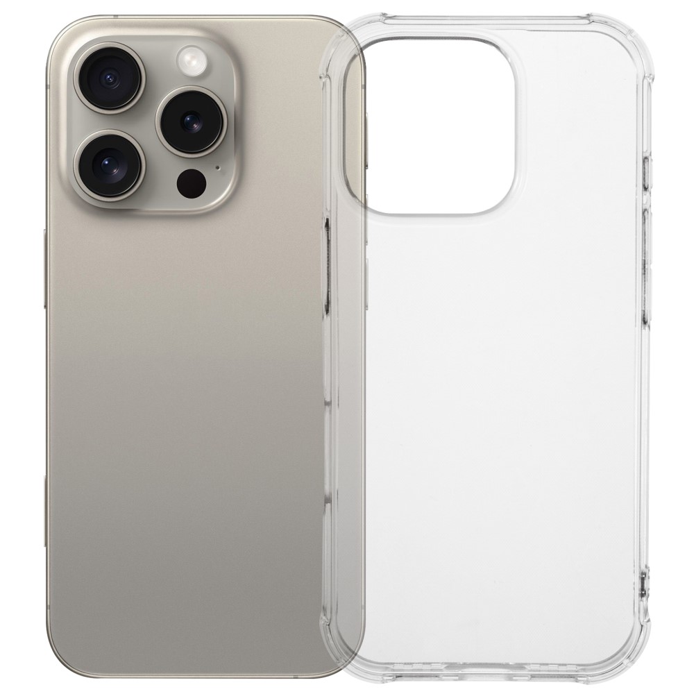  iPhone 16 Pro Skal TPU Transparent - Teknikhallen.se