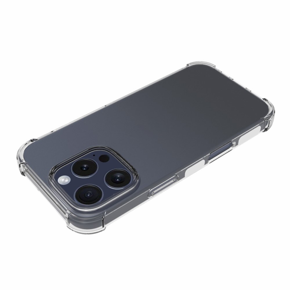  iPhone 16 Pro Skal TPU Shockproof Transparent - Teknikhallen.se