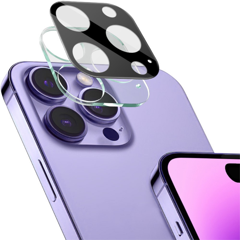 IMAK IMAK iPhone 16 Pro/16 Pro Max Linsskydd Hrdat Glas Svart - Teknikhallen.se