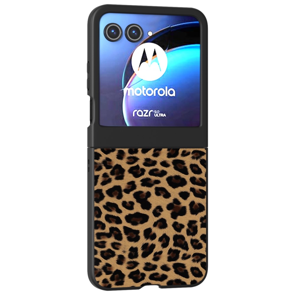  Motorola Razr 50 5G Mobilskal Leopard Mönster - Teknikhallen.se