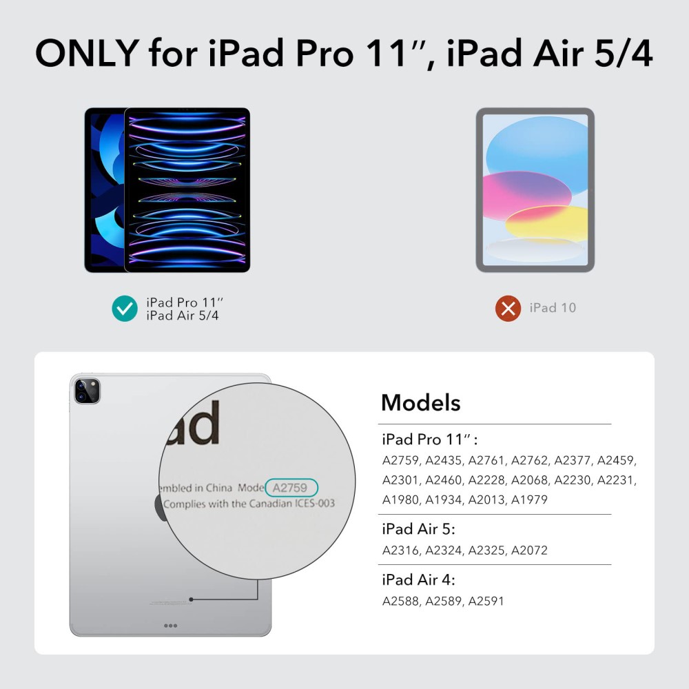 ESR ESR iPad Pro 11/iPad Air 4/5 2-PACK Skärmskydd Paper Feel - Teknikhallen.se