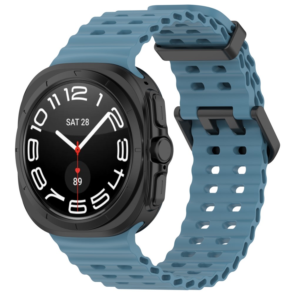  Galaxy Watch Ultra 47 mm Armband Wave Design Bl - Teknikhallen.se