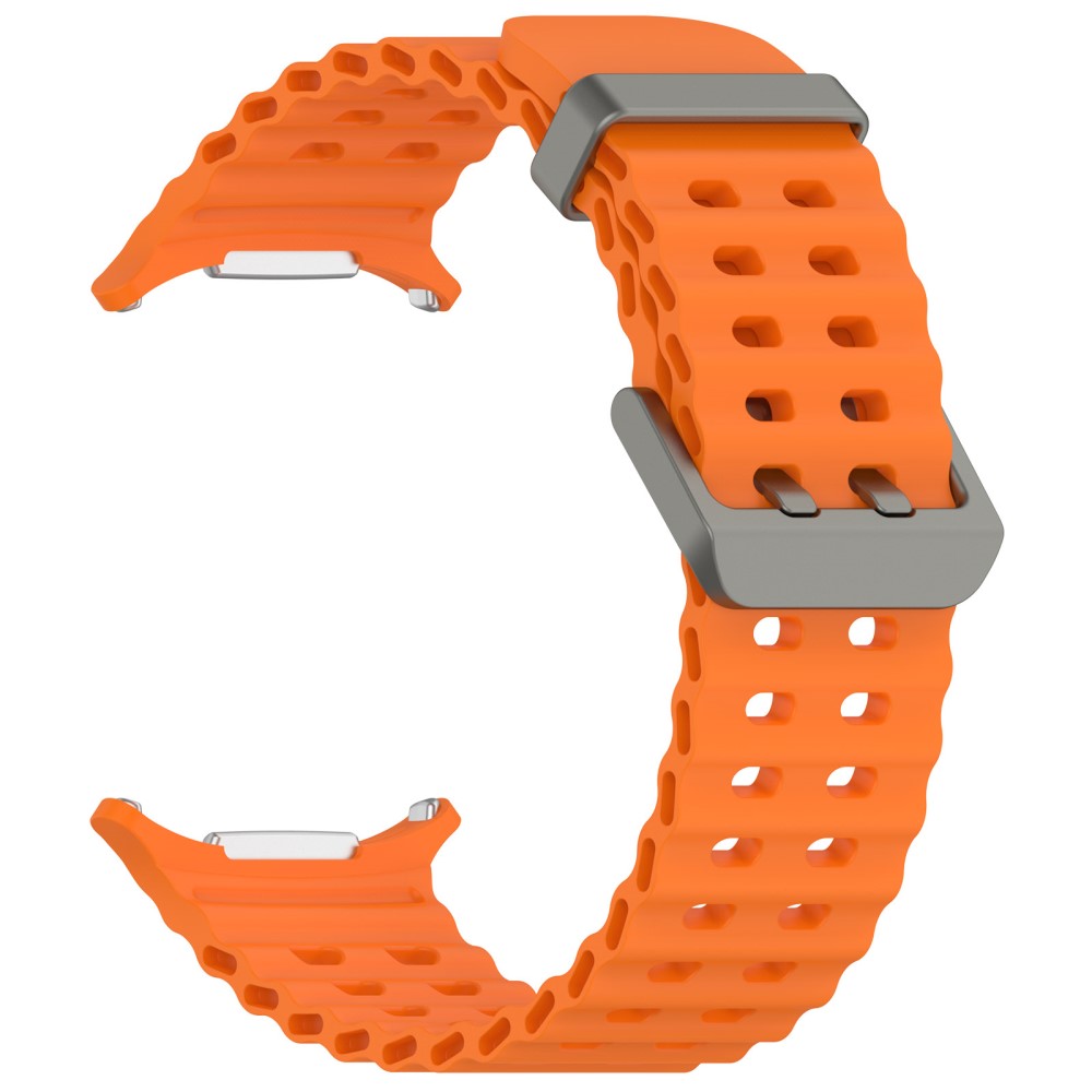  Galaxy Watch Ultra 47 mm Armband Wave Design Orange - Teknikhallen.se