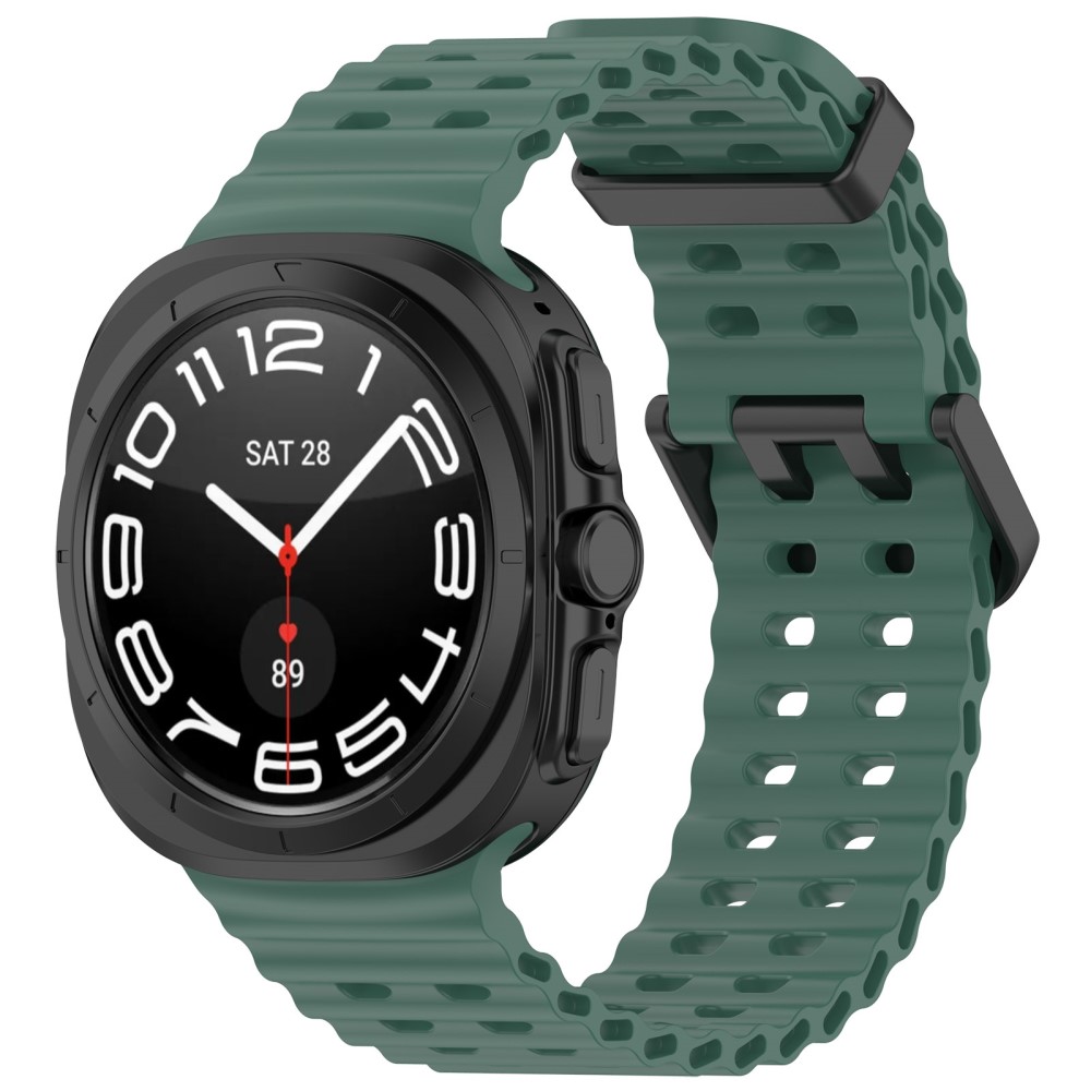  Galaxy Watch Ultra 47 mm Armband Wave Design Mrk Grn - Teknikhallen.se