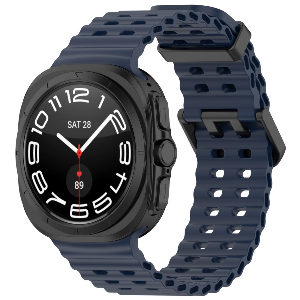  Galaxy Watch Ultra 47 mm Armband Wave Design Mrk Bl - Teknikhallen.se