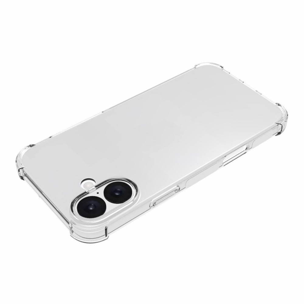  iPhone 16 Plus Skal Shockproof TPU Transparent - Teknikhallen.se