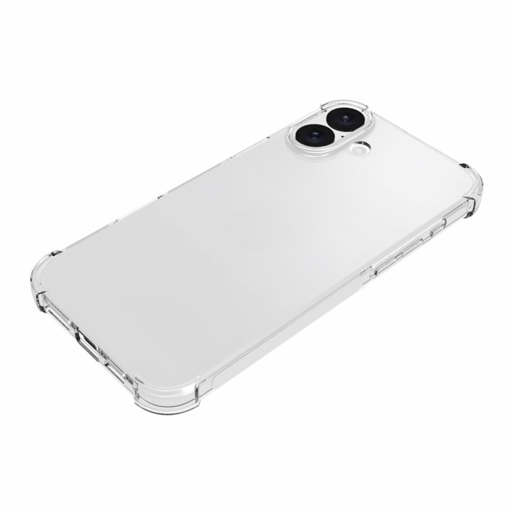  iPhone 16 Plus Skal Shockproof TPU Transparent - Teknikhallen.se