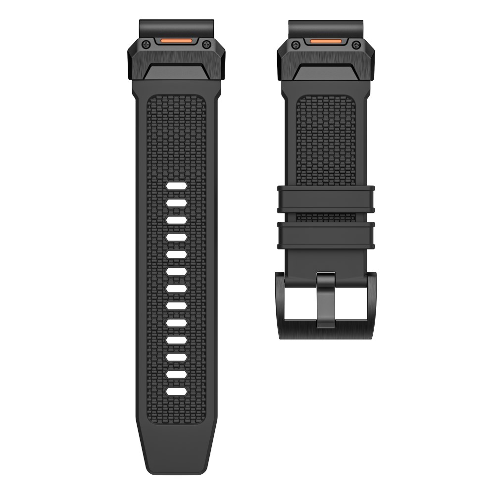  Fenix 5/5X/6X/7X 26 mm Klockarmband Robust Svart - Teknikhallen.se