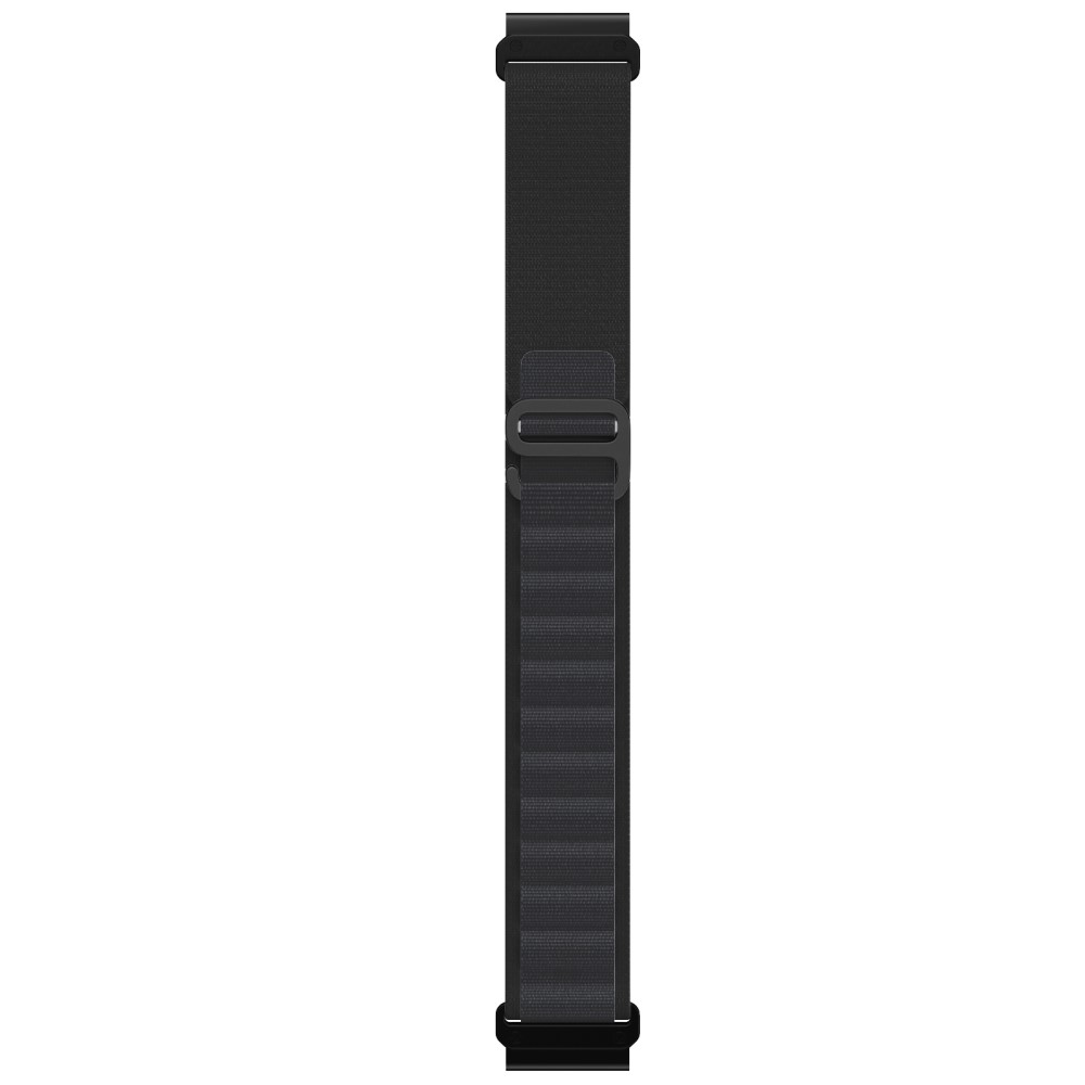  Klockarmband 26 mm Justerbart Nylon Svart - Teknikhallen.se