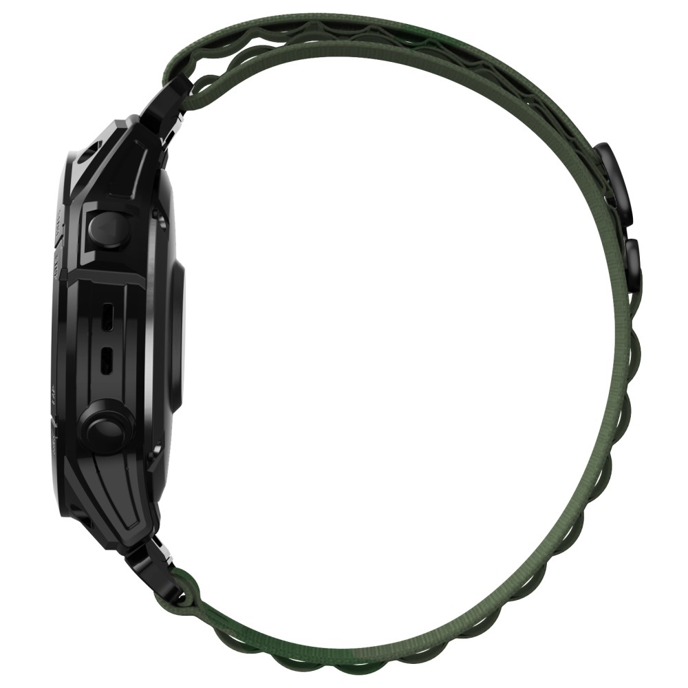  Klockarmband 26 mm Justerbart Nylon Grön - Teknikhallen.se