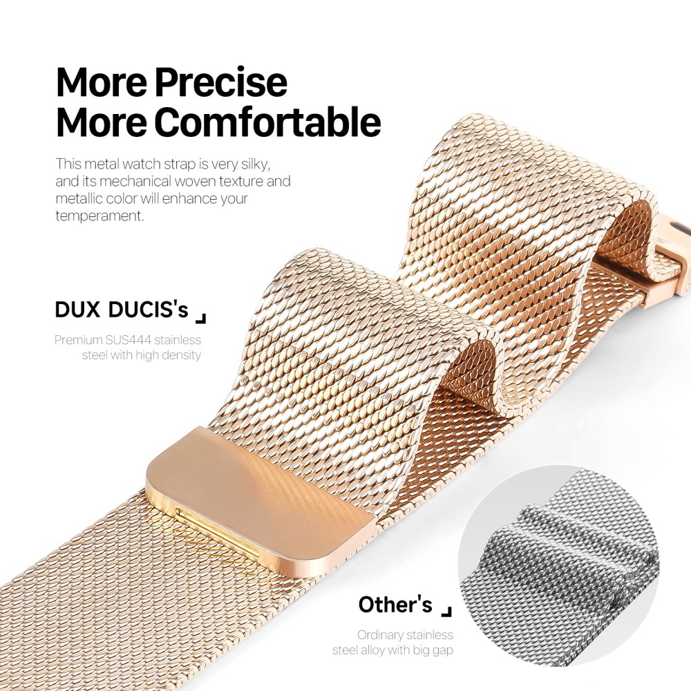 DUX DUCIS DUX DUCIS Apple Watch 38/40/41 Klockarmband Milanese Pro Series Guld - Teknikhallen.se