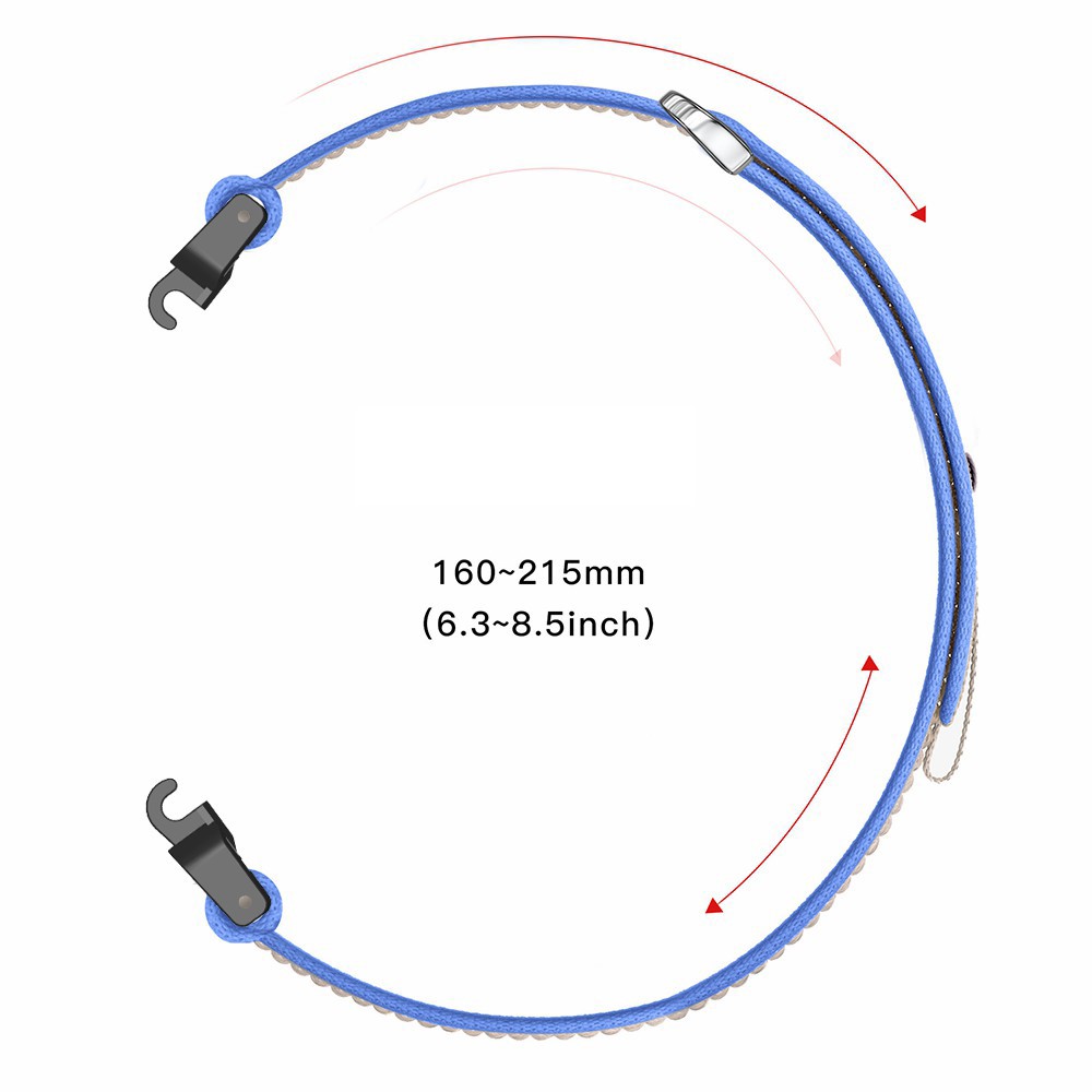  Klockarmband 26 mm Nylon Loop Grå/Blå - Teknikhallen.se