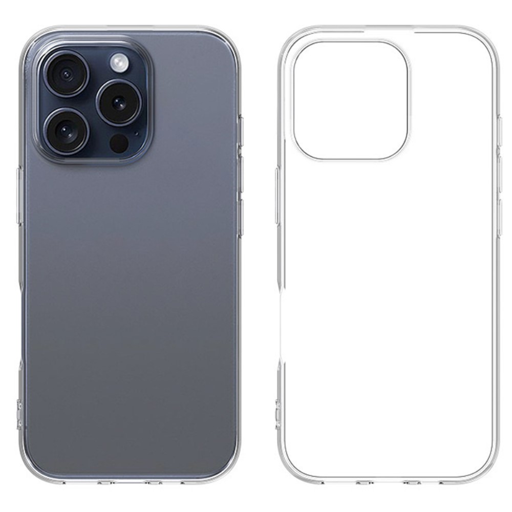  iPhone 16 Pro Max Skal TPU Transparent - Teknikhallen.se