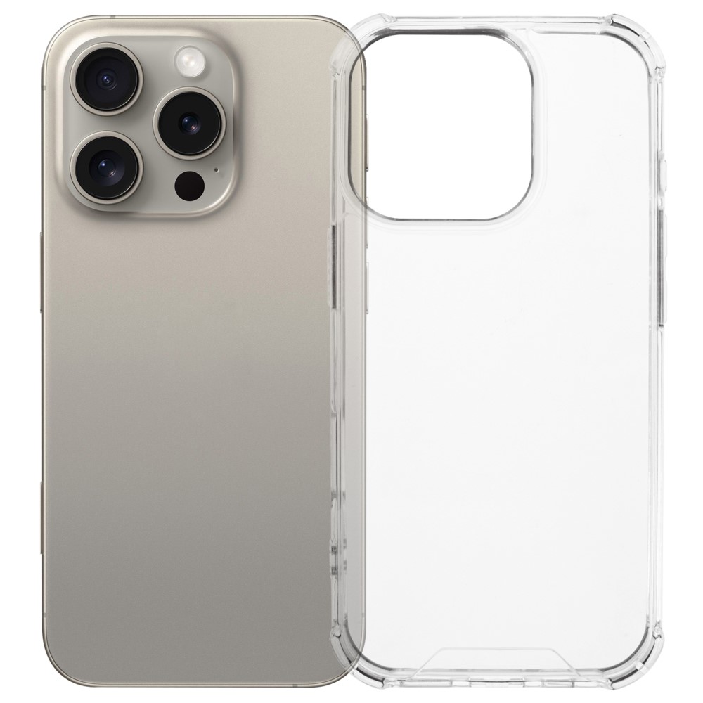  iPhone 16 Pro Skal TPU/Akryl Transparent - Teknikhallen.se