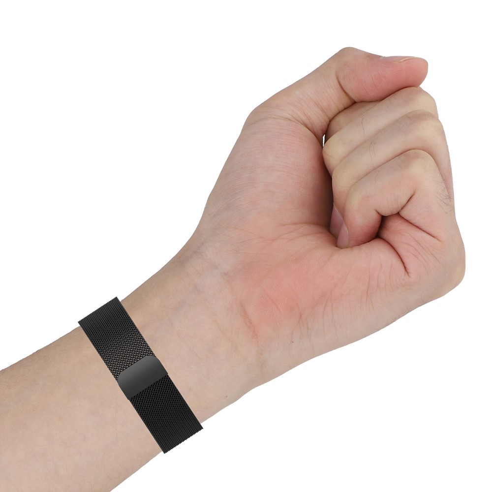  Fitbit Versa 4/Sense 2 Armband Milanese Loop Svart - Teknikhallen.se