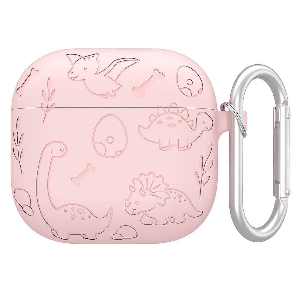  AirPods 4 Skal Med Dinosaurie Motiv Silikon Rosa - Teknikhallen.se