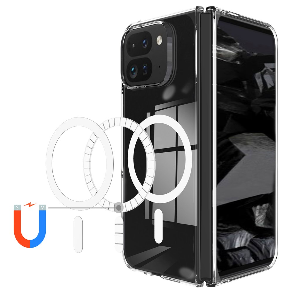  Google Pixel 9 Pro Fold Skal MagSafe Akryl/TPU Transparent - Teknikhallen.se