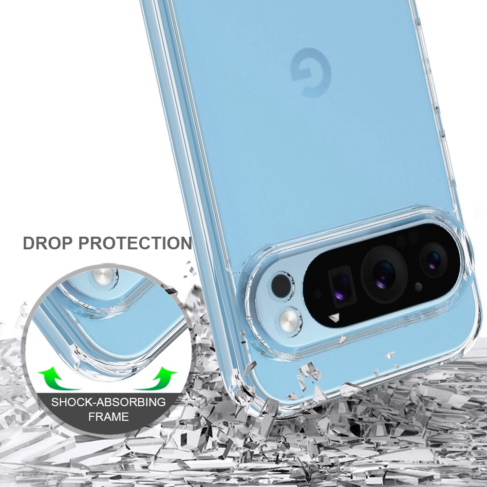  Google Pixel 9 Pro XL Skal Shockproof TPU/Akryl Transparent - Teknikhallen.se