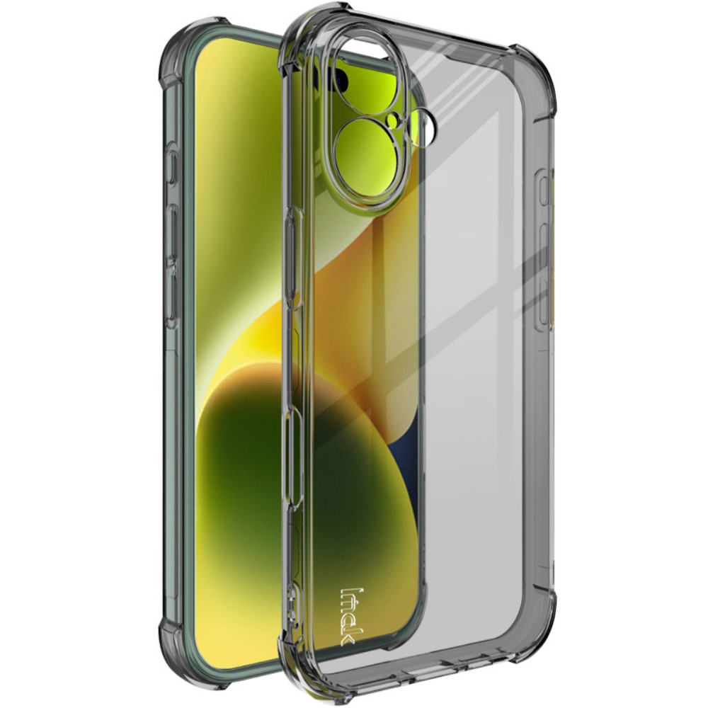 IMAK IMAK iPhone 16 Skal Shockproof TPU Tonad Svart - Teknikhallen.se