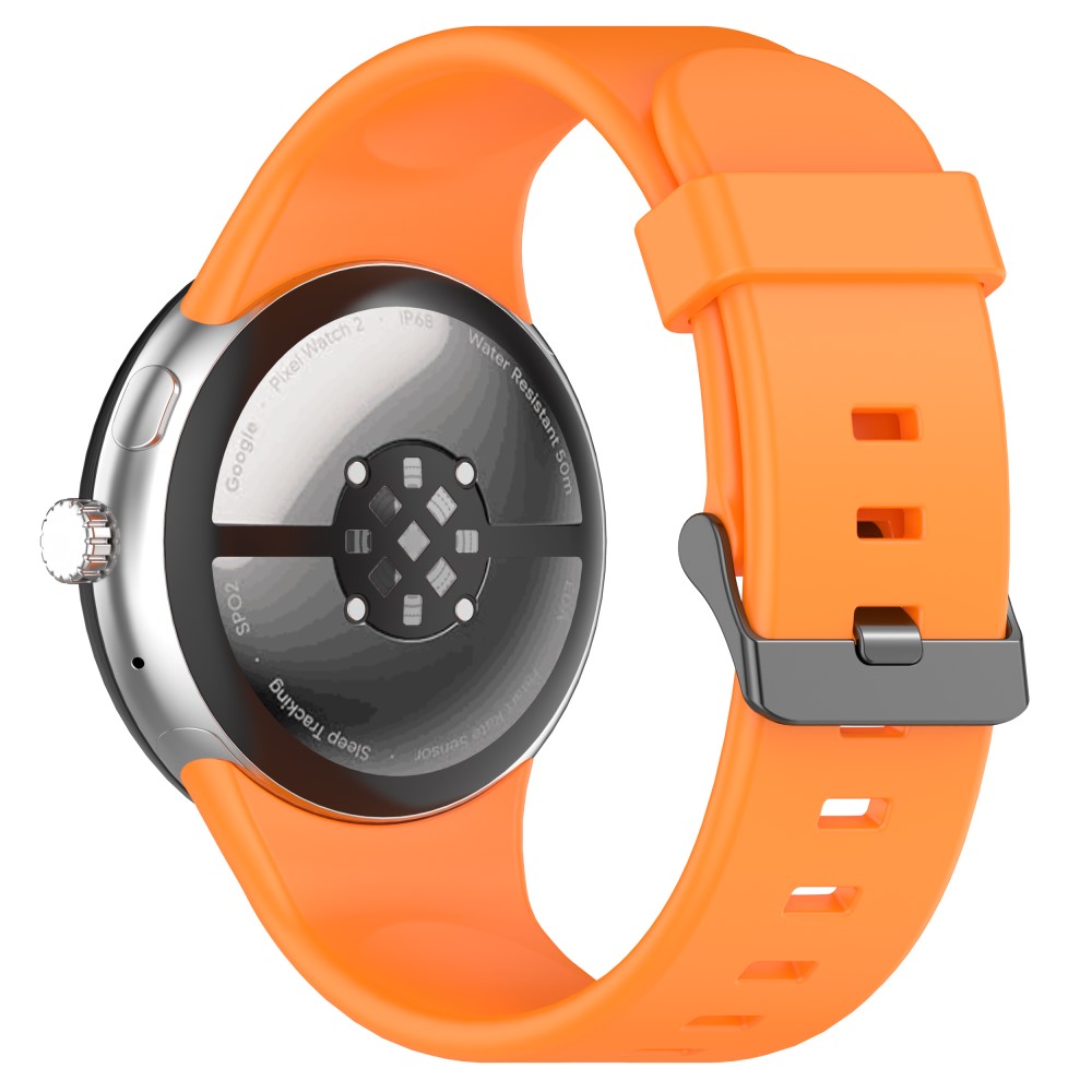  Google Pixel Watch 3 45 mm Armband Silikon Orange - Teknikhallen.se