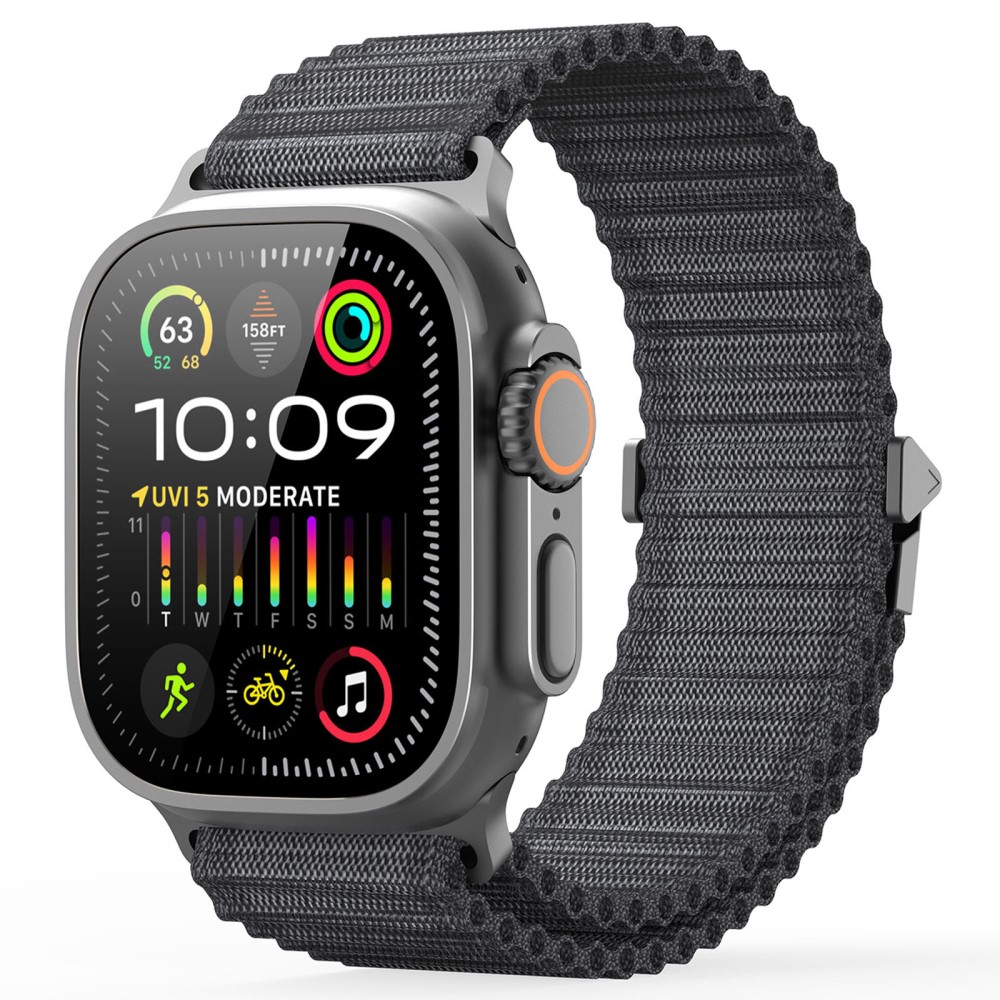 DUX DUCIS DUX DUCIS Apple Watch 38/40/41/42 mm Armband Nylon Svart - Teknikhallen.se