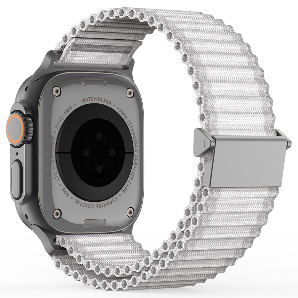 DUX DUCIS DUX DUCIS Apple Watch 38/40/41/42 mm Armband Nylon Vit - Teknikhallen.se