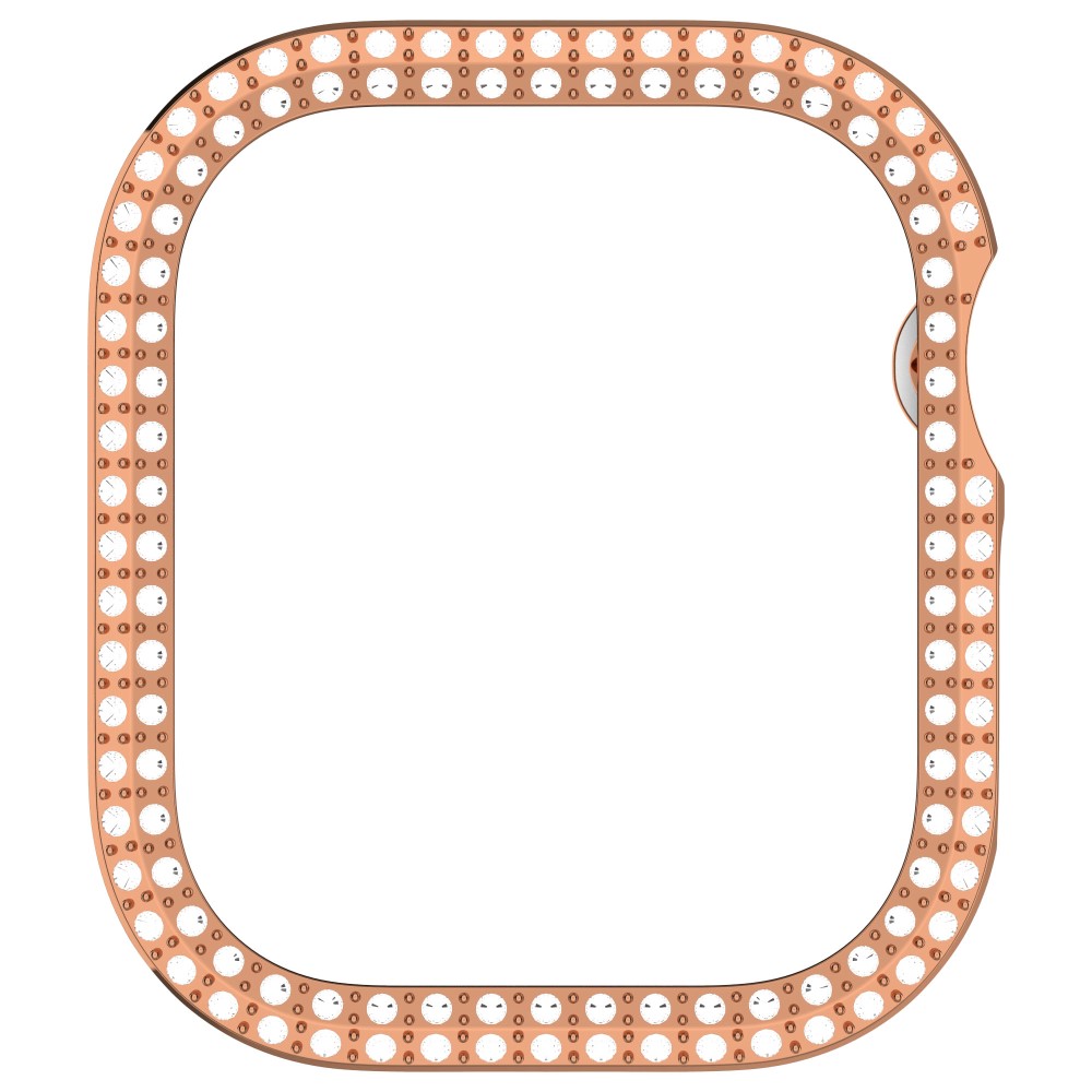  Apple Watch 10 42 mm Skal Rhinestone Roséguld - Teknikhallen.se