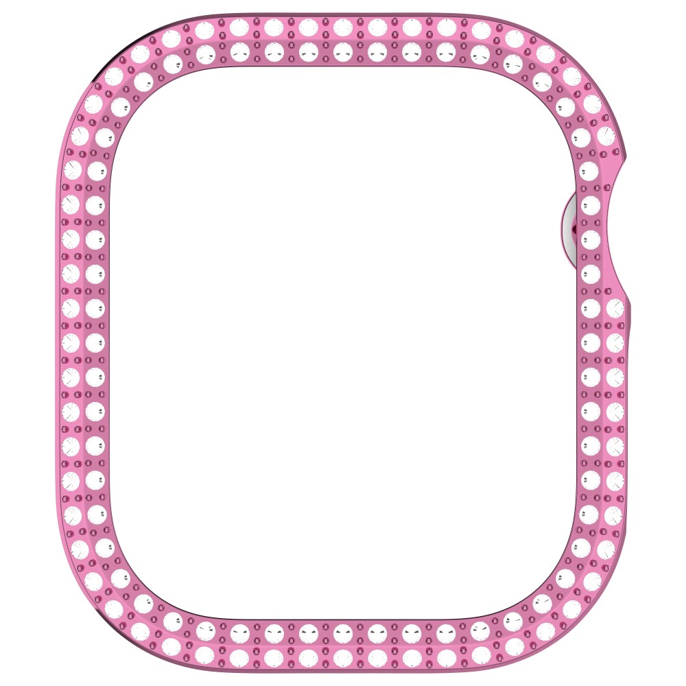  Apple Watch 10 42 mm Skal Rhinestone Rosa - Teknikhallen.se