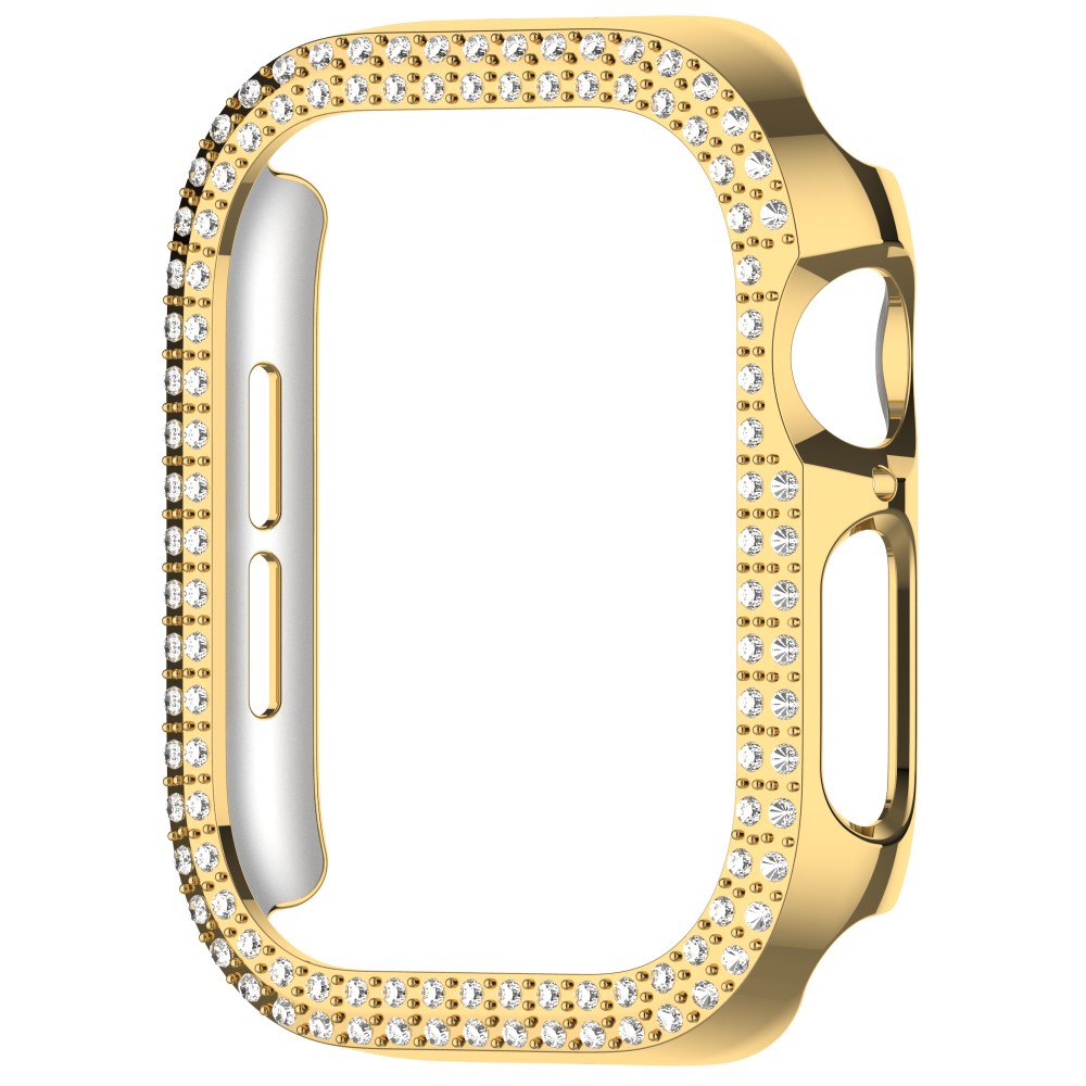  Apple Watch 10 42 mm Skal Rhinestone Guld - Teknikhallen.se