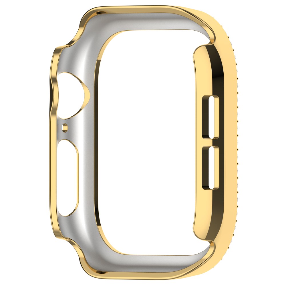  Apple Watch 10 42 mm Skal Rhinestone Guld - Teknikhallen.se