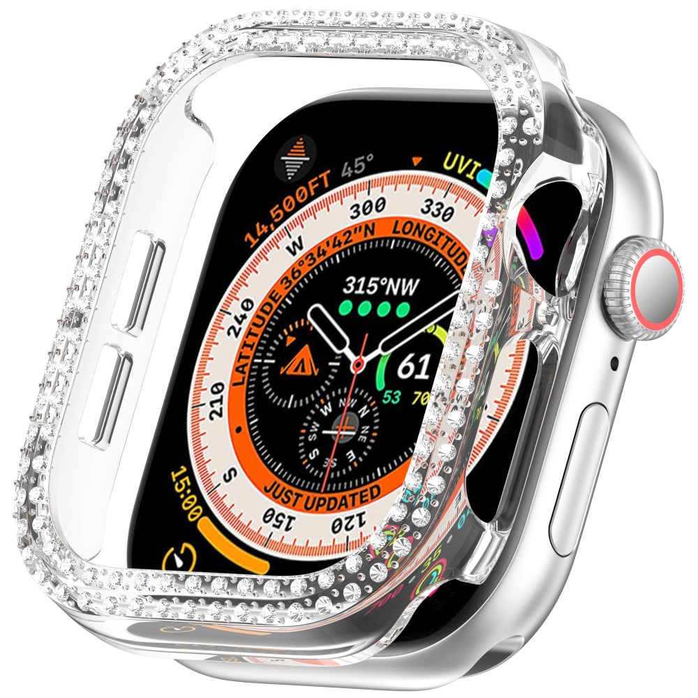  Apple Watch 10 42 mm Skal Rhinestone Transparent - Teknikhallen.se