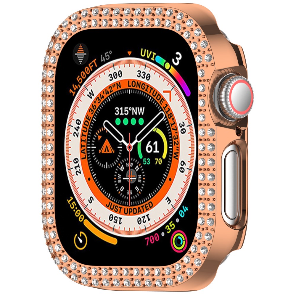  Apple Watch 10 46 mm Skal Rhinestone Roséguld - Teknikhallen.se