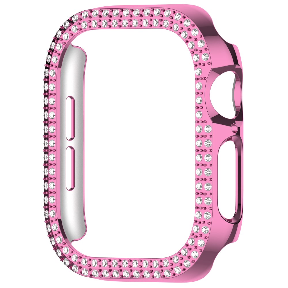  Apple Watch 10 46 mm Skal Rhinestone Rosa - Teknikhallen.se