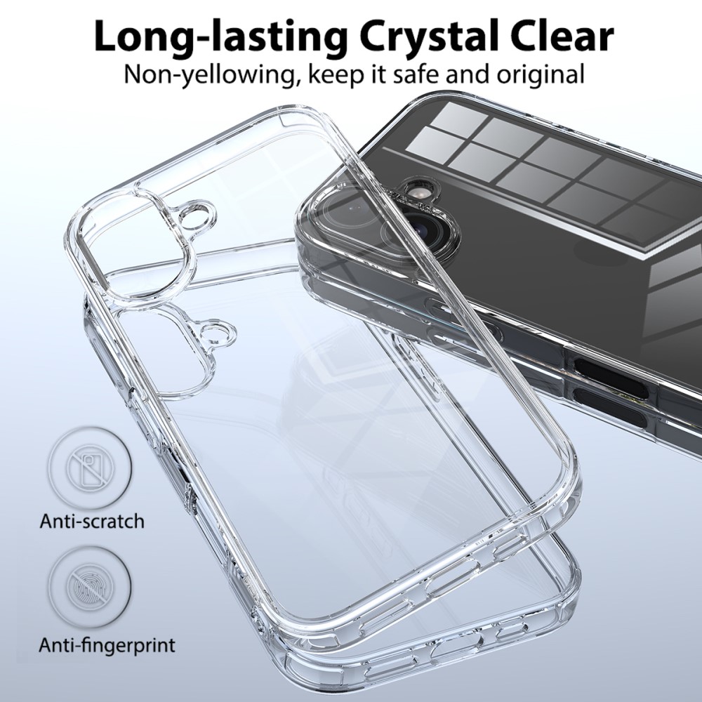  iPhone 16 Plus Skal Akryl/TPU Transparent - Teknikhallen.se