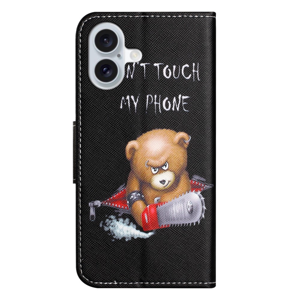  iPhone 16 Plus Fodral Med Tryck Dont Touch Bear - Teknikhallen.se