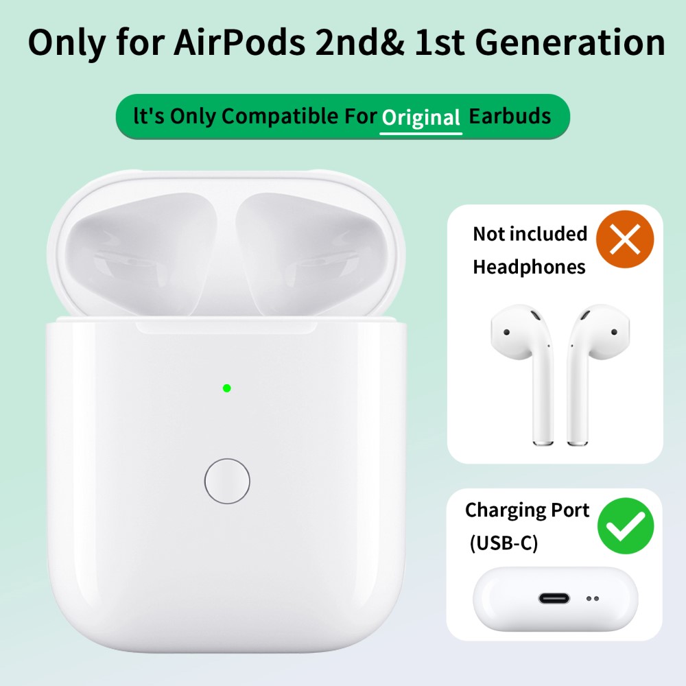  AirPods Trådlöst Laddningsfodral / USB-C - Teknikhallen.se