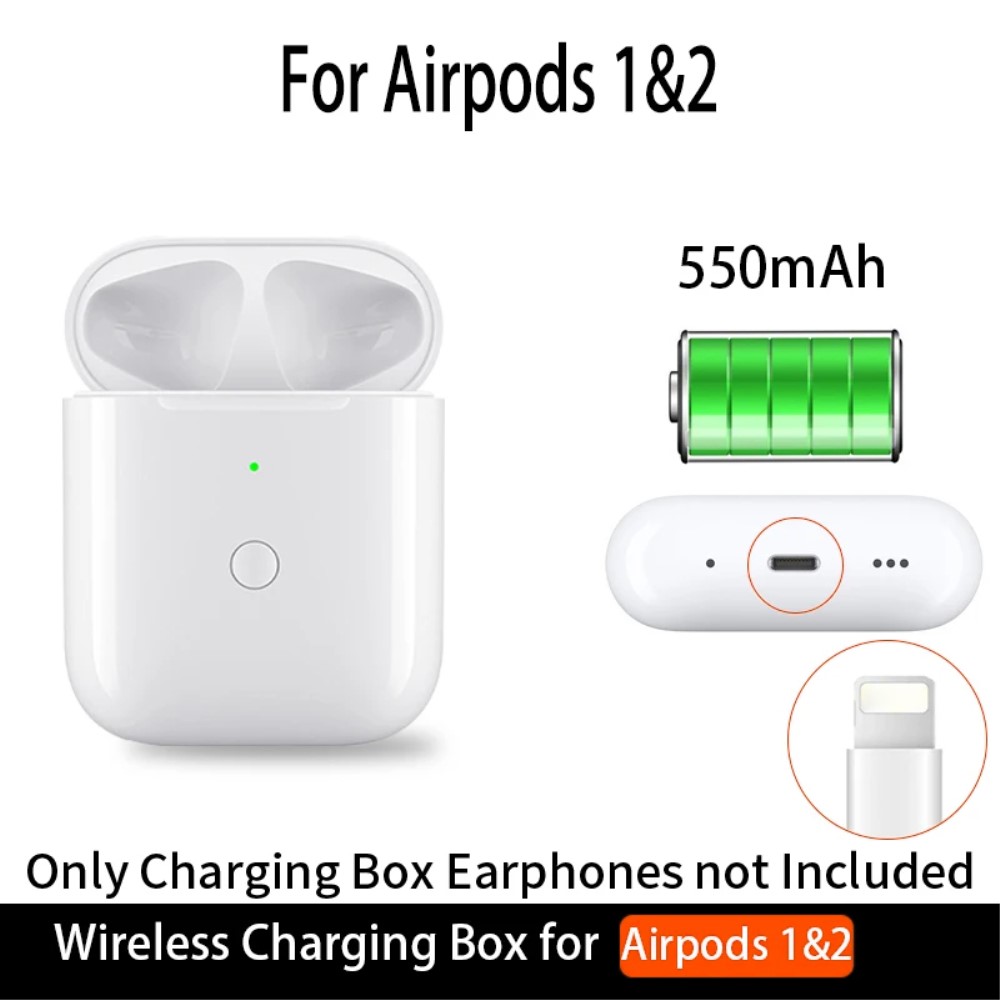  AirPods Trådlöst Laddningsfodral / Lightning - Teknikhallen.se