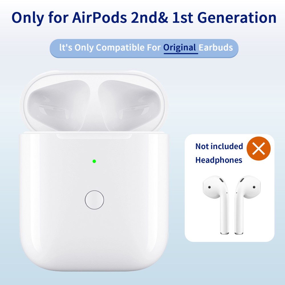  AirPods Trådlöst Laddningsfodral / Lightning - Teknikhallen.se