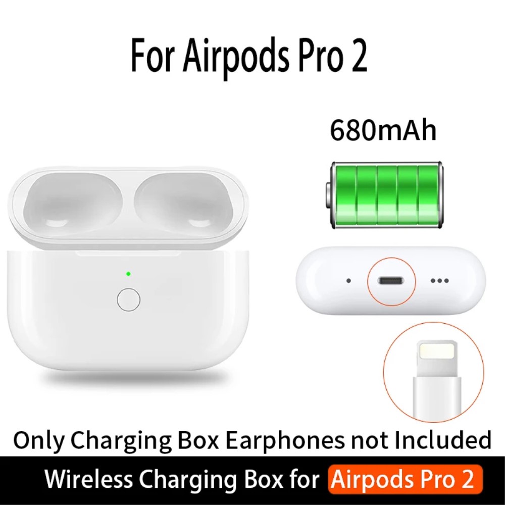  AirPods Pro 2 / AirPods Pro Laddningsfodral Lightning - Teknikhallen.se